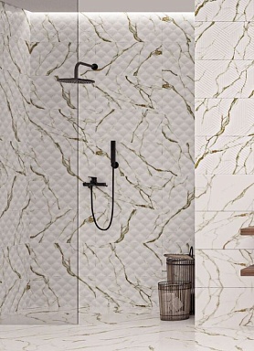 Плитка Artecera LE63063A-F53 Bianco Carrara Oro Cubo Rectificado 30х60