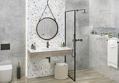 Керамогранит Alma Ceramica GFA114TRZ07L Terrazzo лаппатированный 570x1140x7.5