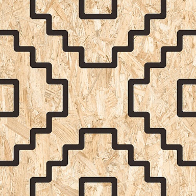 Декор VIVES Seriaki-R Natural Negro 59.3x59.3