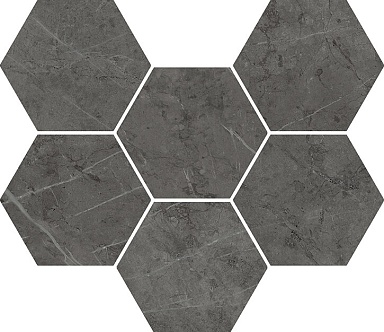 Декор Italon 620110000050 Charme Evo Antracite Mosaico Hexagon 25x29