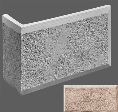 Искусственный камень Leonardo Stone Угловой элемент Рим 405 39/12x25x3