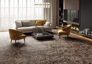Керамогранит Global Tile GT60600604MR Imperador Коричневый 60x60