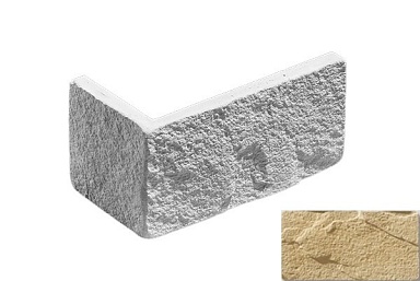 Искусственный камень Leonardo Stone Угловой элемент Версаль 050 8,8/18x9.9x1,5