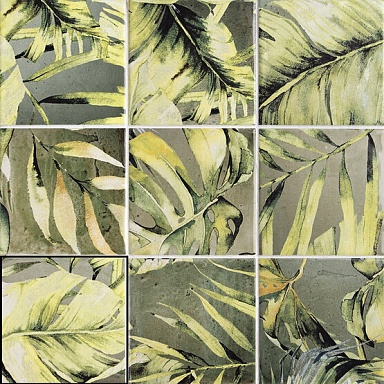 Декор CARMEN A040967 Areca Olive Green Mix 12.4x12.4