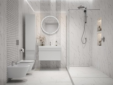 Бордюр Kerama Marazzi POF010 Карандаш Бисер белый Белый 20*1.4