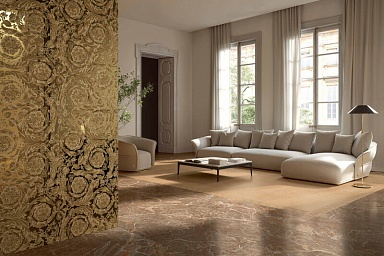 Декор Versace 0021120 Barocco Platinum Lux Rett 120x280
