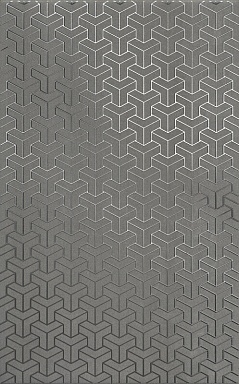 Kerama Marazzi HGD/C371/6399 Декор Ломбардиа серый темный 25*40