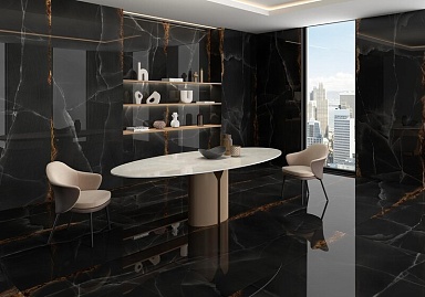 Керамогранит ArkLam Onice Black Polished 120x300