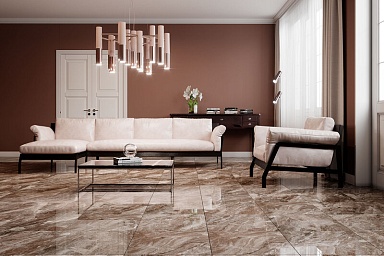 Плитка Eurotile 742 Verona BROWN 49.5х49.5