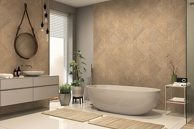 Керамогранит Global Tile GT408014072MCR Somerset GT Бежевый рейки 40x80