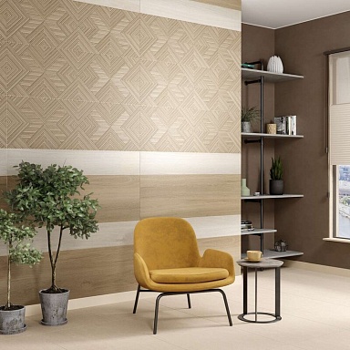 Плитка Kerama Marazzi 14032R Ламбро бежевый обрезной 40*120