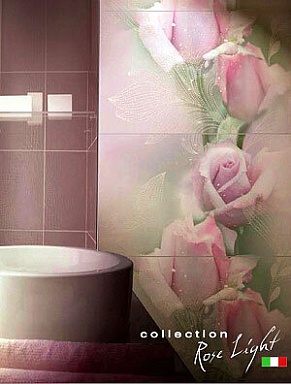 Бордюр BELLEZA Розовый свет 40х4