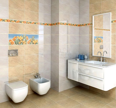Бордюр Kerama Marazzi 85 Карандаш бежевый 25*2