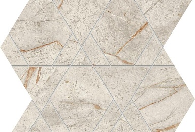 Мозаика Atlas Concorde Italy AYLW Marvel Diva White Everest Mosaico Triangle Lapp 28,9х33,4