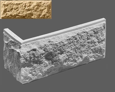 Искусственный камень Leonardo Stone Угловой элемент Шато 050 33/11x16,7x3