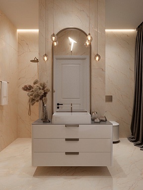 Керамогранит Arcadia Ceramica CR4001-A Etna Beige Carving 60x120