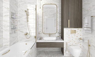 Плитка Laparet 60149 Aragon белый 20х60