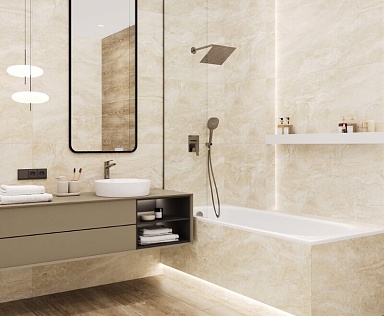 Laparet OS/B397/48000R Polaris beige Декор матовый обрезной 40x80