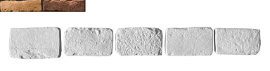 Leonardo Stone Декоративный кирпич Тычок Орлеан 440 12-14x7-8x1,7