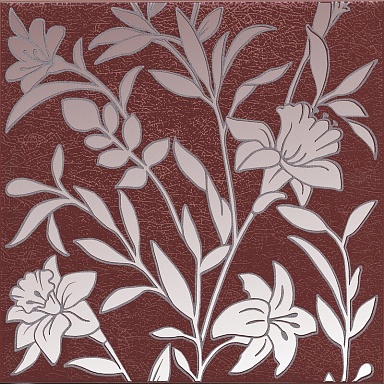 Декор Kerama Marazzi HGD/C568/5293 Барберино 4 бордо глянцевый 20x20