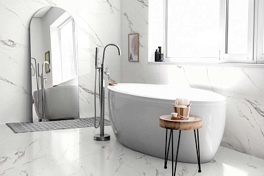 Керамогранит Global Tile GT606012003SPR Alfanzo Белый Полированный 60x60