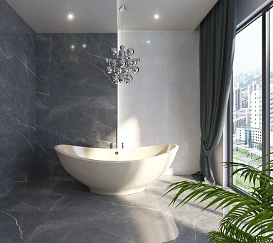Керамогранит Usak Seramik Swindon Black Polished 60x120