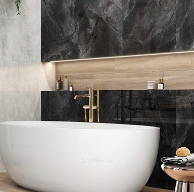 Керамогранит LCM 60120BAS99HG Black Sky Черный 60x120