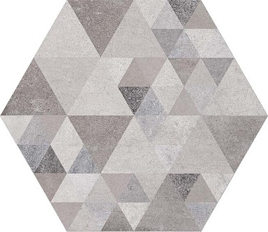 Декор VIVES Laverton Hexagono Benenden Sombra Mix 23x26.6