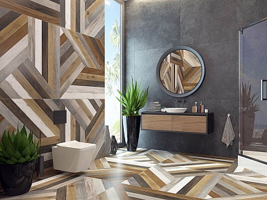 Керамогранит Azulev Artwood Mix Rc 100x100