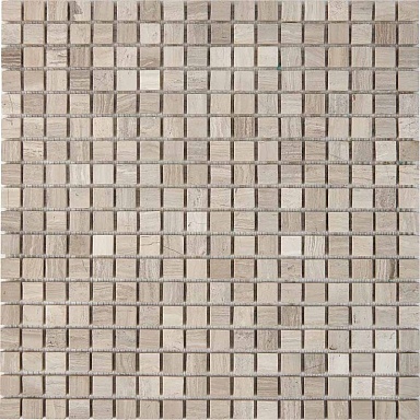 Мозаика Pixmosaic PIX255 White Wooden из мрамора матовая 15x15 305х305x4