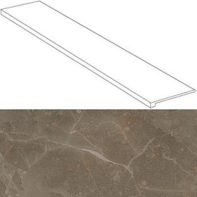 Ступень Атлас Конкорд Россия 620070000770 Supernova Stone Grey Scalino laterale sx 33x120