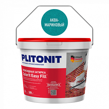 Смеси и затирки Plitonit Colorit Easy Fill Трёхкомпонентная эпоксидная Аквамариновый 2 кг
