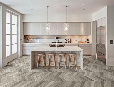 Керамогранит Marazzi Italy M0MN Treverksoul Grey Chevron 11х54
