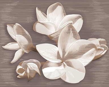 Панно Azori 584192003 Панно AMATI PLUMERIA ALBA 40,2x50,5