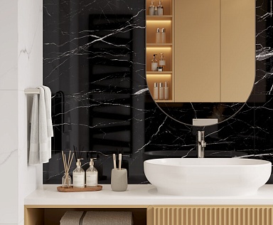 Керамогранит Laparet Flash Black чёрный 60x120