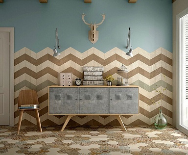 Керамогранит Equipe 22689 Rhombus Cream Smooth 14x24