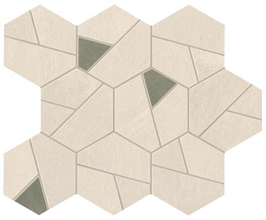 Декор Atlas Concorde Italy A0QN Boost Pro Ivory Mosaico Hex Olive 25x28,5