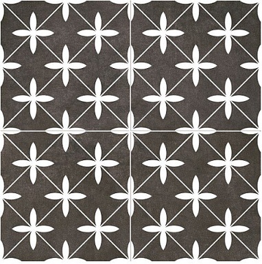 Плитка NiceKer Poole Black Pre-cut Satin 45х45