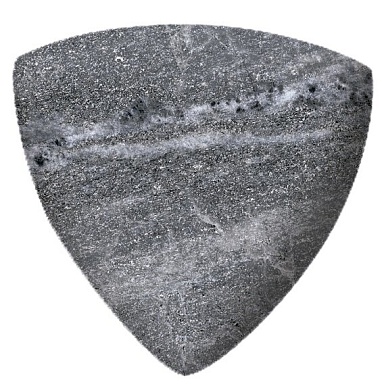 Декоративная вставка Kerastep Планка радиальная внешний угол Marble 441 Ceniza R9 33х33х10