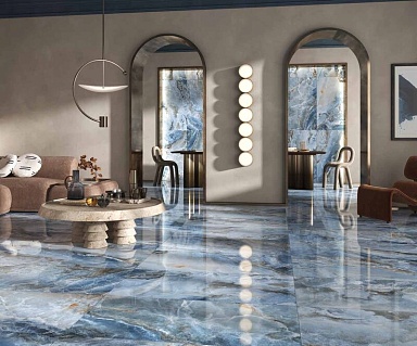 Керамогранит Bottega B71114 Glamour Onice Blue Lap Ret 60x120