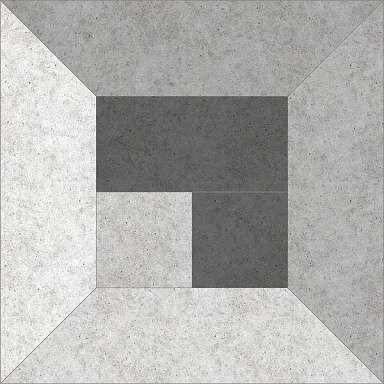 Декор Kirovit 737496 K Gray Citty Deco Серый 45x45