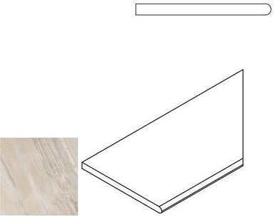 Бордюр Italon 620090000202 WHITE BORDO ROUND DX 30x60