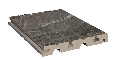 Керамогранит Kerastep Решетка перелива Marble 426 Moca R11 245х245х30