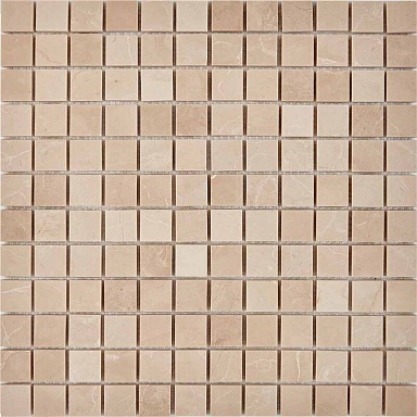 Мозаика Pixmosaic PIX227 Crema Nova из мрамора полированная 23x23 305х305x6