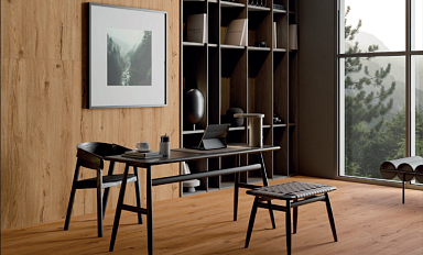 Керамогранит Rondine Group Feelwood Cognac Chevron 7.5x40.7
