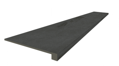 Ступень Coliseumgres 620070002377 Ardesia Black Scalino Front 33x120
