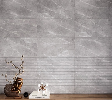 Плитка Eurotile Kamau Light Grey Mat Str. 30x60