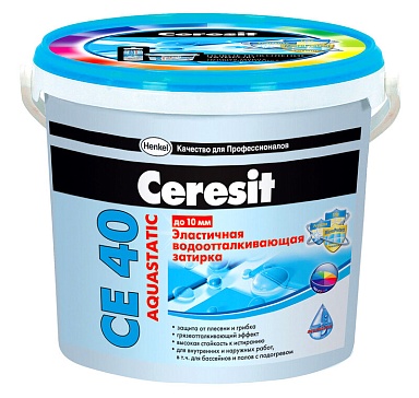 Смеси и затирки Ceresit CE 40 1920225 CE 40/2 Затирка эл вод против (бирюза) 2 кг