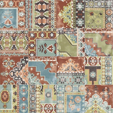 Керамогранит ABK 0003351 PLAY CARPET MIX MULTICOLOR 20x20