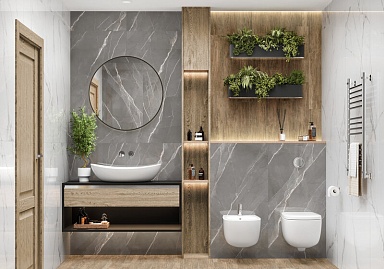 Керамогранит New Trend 60120ESE21P Essential Marron полированный 600x1200x7